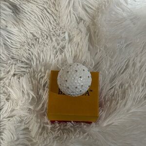 Sparkling White Golf Ball Accent